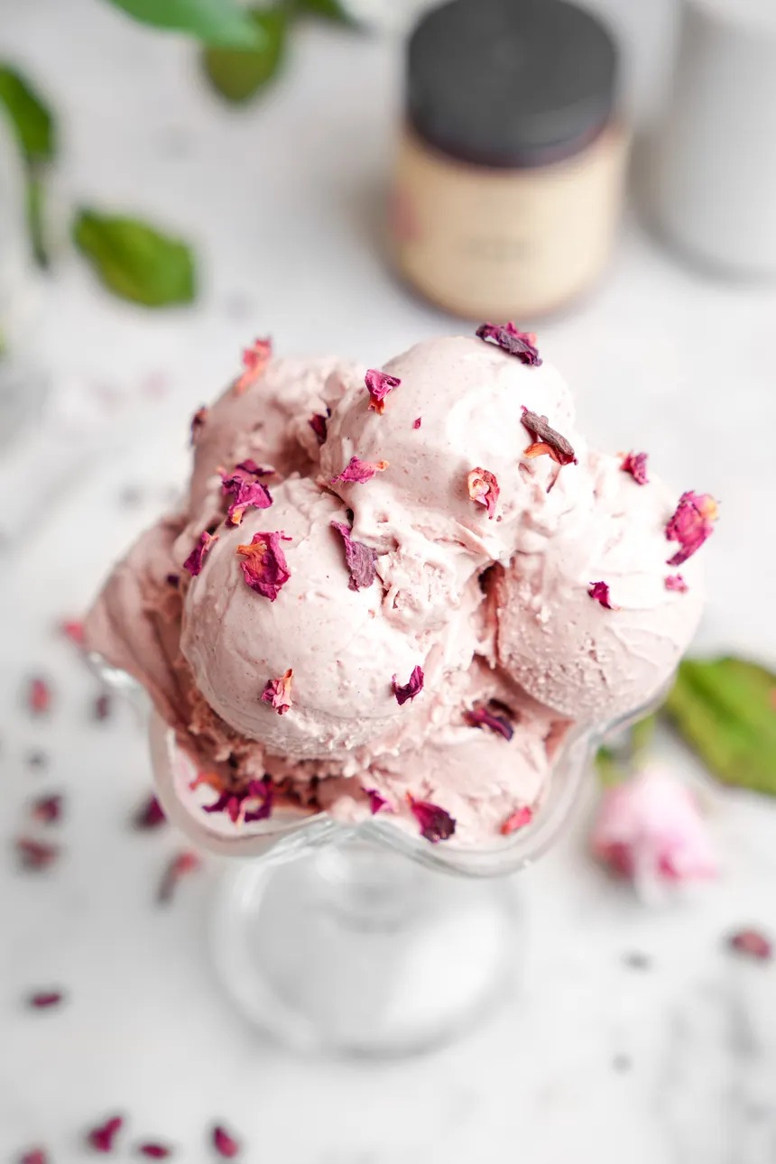 Rose Flavour Ice Cream